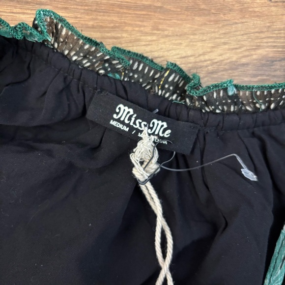 Miss Me Floral Bohemian Long Sleeve Top Blouse Women’s NWT - Picture 3 of 7